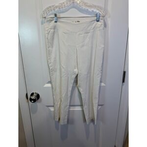 Euro Womens‎ Cropped Pants Pull On Stretch White Size 6